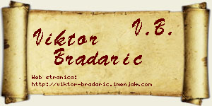 Viktor Bradarić vizit kartica